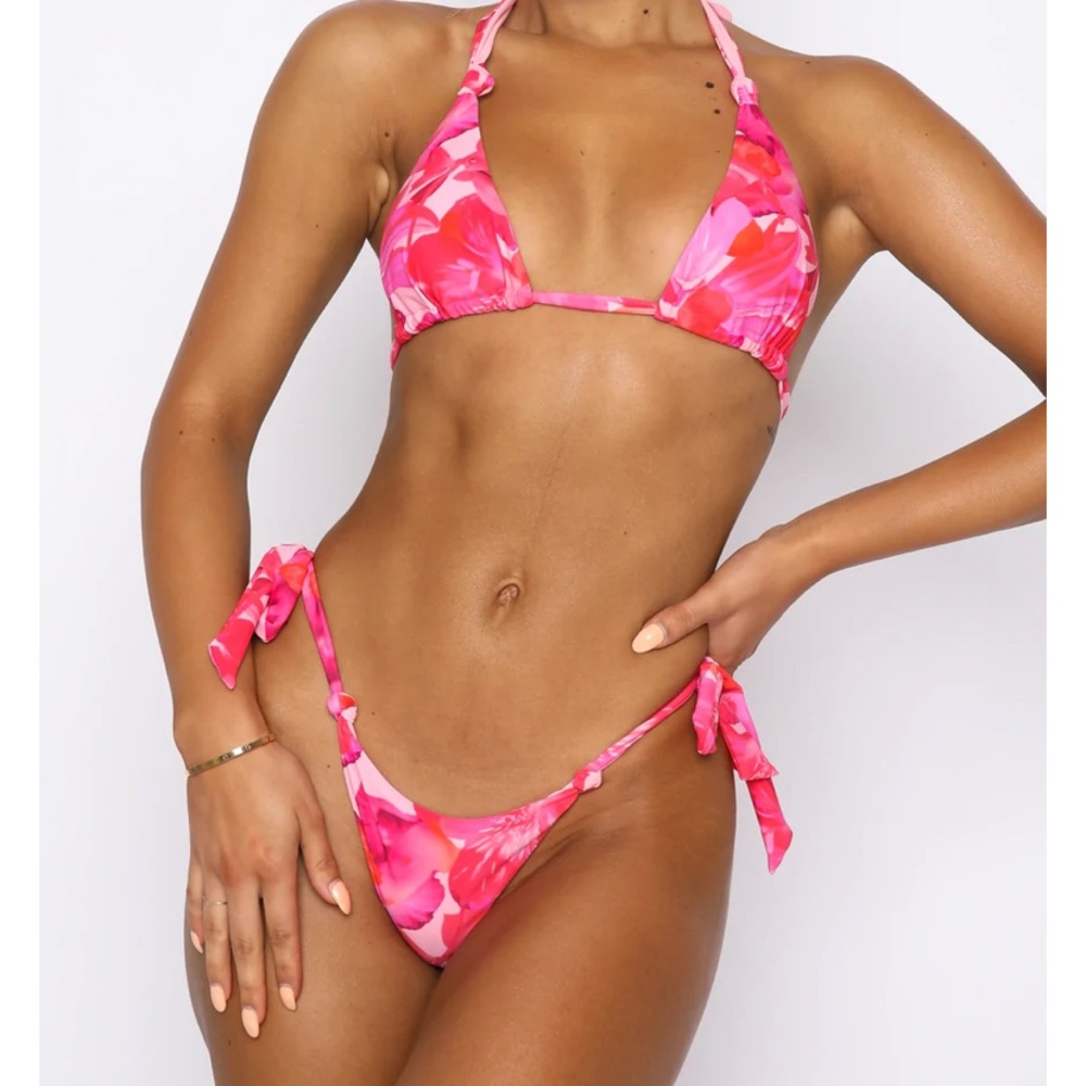 Floral Tie Bikini Bottom